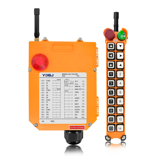F24-20S Waterproof Smart Industrial Crane Hoist Wireless Remote Control With NOMI You Get Wide Range of Applications