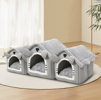 Nichoir pour chat de style villa, amovible et lavable, universel quatre saisons, pour chats