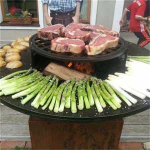 Barbecue en acier Corten, grill rouillés, <span class=keywords><strong>poêle</strong></span> <span class=keywords><strong>à</strong></span> feu, appareil de cuisson - Product Image 4