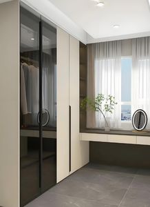 Moderno estilo italiano de madera maciza dormitorio armario ligero de lujo muebles de almacenamiento para el hogar Hotel Villa - Product Image 2