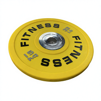 Pelat Beban Warna Berkualitas Tinggi Portabel untuk Penggunaan Komersial 5-25 KG 10-55 LB untuk Latihan Gym Angkat Berat CPU Urethane Bumper