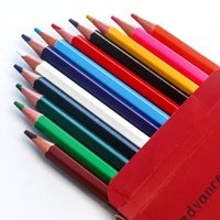Crayons de couleur en bois souple FSC 12/24 couleurs, crayons de couleur de haute qualité, Lapis De Cor, 7 pouces, kit artistique, crayons de couleur en stock pour l'école