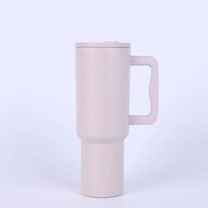 AGH New Arrival 40oz Sublimation Matte Macaron Colorful <b>Tumblers</b> <b>With</b> <b>Handle</b> <b>and</b> <b>Straw</b> - Product Image 3