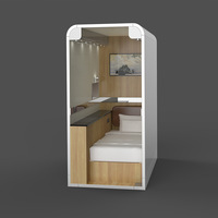 Prix d'usine Vente en gros Personnalisée Eco Friendly Conteneur étanche Maison Dosettes de couchage pour l'aéroport Chambres capsule insonorisées