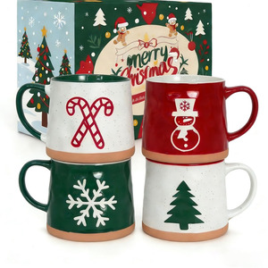 Taza de Café de Cerámica Navideña Personalizada de Alta Calidad al por Mayor, Taza de Porcelana de Gran Capacidad, Regalos Empresariales Reutilizables, Aptos para Alimentos, de Fábrica - Product Image 1