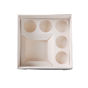 Cake Shop Hot-Selling Product Paper Packaging Box Fashion Cup Cake <b>Boxes</b> With Window - Product Image 1