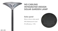 Lampes solaires LED 30W pour jardin et rue, étanches IP65, détecteur de mouvement, batterie LiFePO4, angle de faisceau 360°, télécommande intelligente, IK10