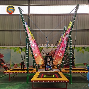 Juegos Divertidos para Niños, <span class=keywords><strong>Bungee</strong></span> Eléctrico con Luces, Trampolín de Salto 4 en 1 - Product Image 3