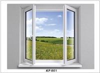 Fenêtres en PVC en forme d'arche, fenêtres fixes rondes en UPVC, design personnalisé, double vitrage, fenêtre décorative en verre, maison moderne
