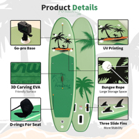 Planche de SUP gonflable extra large 335 cm, capacité de charge 190 kg, livraison gratuite depuis l'entrepôt UE, dropshipping, planche de paddle surf