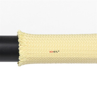 Manchon en aramide pour isolation thermique, résistant aux hautes températures, ignifuge, résistant aux flammes, tresse en Kevlar et aramide