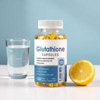 Comprimés et capsules de glutathion à marque privée OEM, efficaces pour éclaircir la peau, 120 unités, durée de conservation de 24 mois, pour femmes adultes