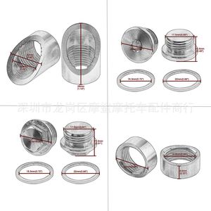Sx Motorcycle Exhaust Pipe M18 Sensor <b>Plug</b> <b>Replacement</b> Welding Head Screw For Modification General Motorcycles - Product Image 4