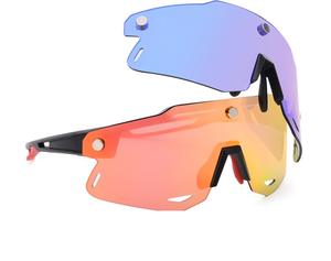 Gafas de Sol Deportivas para Exteriores con Revestimiento Colorido UV400 para Ciclismo, Running, Ciclismo de Montaña, Aptas para Sistemas de Protección Corporal para Motociclismo - Product Image 2