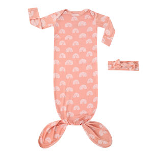 Bata anudada para bebé recién nacido, <span class=keywords><strong>pijama</strong></span> de manga larga súper suave - Product Image 1