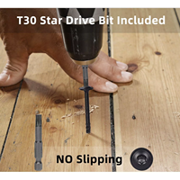 Vis à bois noires à usage intensif de 4 pouces 50 PCS Torx Drive Multi-Purpose Modified