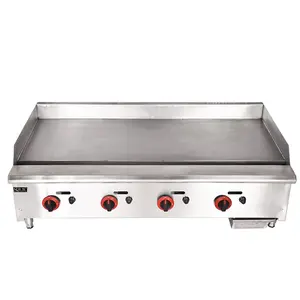 Shineho Commercial Natural Gas Griddle Cook Rite with heavy duty food grade Stainless steel countertop LPG gas griddle