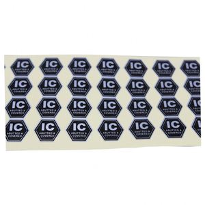 Étiquettes d'avertissement autocollantes en forme de triangle, en matériau PET, imperméables, pour utilisation en machine, options de couleurs jaune et argent - Product Image 4