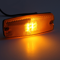 Haute qualité IP67 Emark camion feux latéraux 4 pièces côté fabricant lumières ambre rouge blanc dégagement camion remorque lumière avec réflecteur