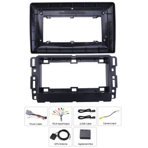 Cadre de façade d'autoradio pour Chevrolet GMC 2004-2006, universel 10 pouces, panneau avant (argent), kit d'accessoires auto standard - Product Image 4