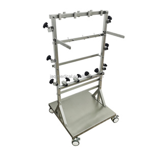 Carrello Portaoggetti Portatile JQ-051A1 per Accessori Chirurgici, in Acciaio Inox 304 con Ruote e Cestello per Ospedali - Product Image 4