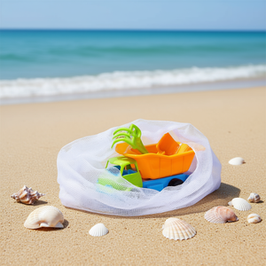 Kids <b>Beach</b> Dump Truck Toy Set with Rake and Shovel <b>Plastic</b> Sand Play Toy in Mesh <b>Bag</b> - Product Image 3