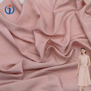 Großhandel Textil gewebt Solid Pink 30% Nylon 70% Bambus faser Stoff für Frau Shirt Kleid - Product Image 1