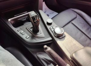 Kit de garnitures intérieures en fibre de carbone M Performance avec texture suède souple pour tableau de bord de voiture de sport BMW Série 3 F30 F31 F32 F34 F36 F80 - Product Image 5
