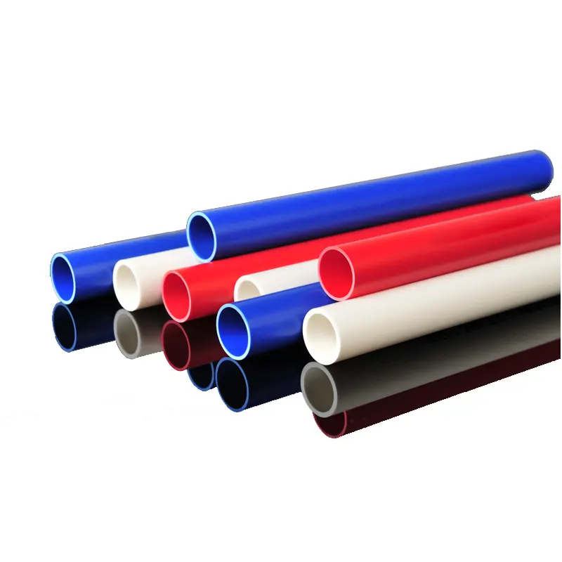 Grosir 16-32mm saluran listrik dinding tipis pipa merah Pvc biru