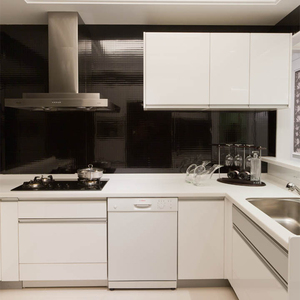 Armoires de cuisine modernes de luxe personnalisées Unite Armoires de cuisine personnalisées avec poignée Ensemble de meubles de cuisine design - Product Image 1