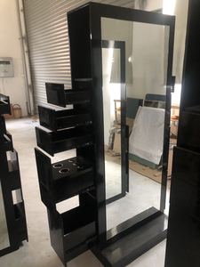 Station de Salon de coiffure noir, garantie de 5 ans, Style français classique, robuste, Station miroir, 2020 - Product Image 2