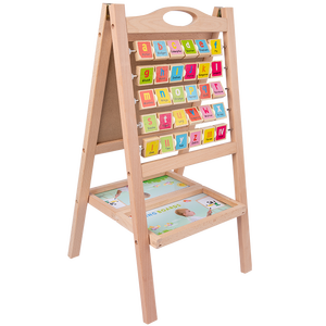 معداد خشبي متعدد الوظائف منصة تعليمية عد لوحة إدراكية لعبة رياضيات تعليمية مبكرة - Product Image 1