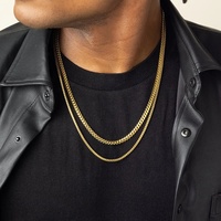 Joyería de Moda Personalizada para Hombre, Collar de Cadena Franco de Acero Inoxidable