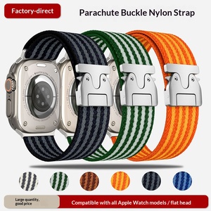 Bracelet en nylon élastique avec boucle parachute à réglage facile pour Watch Series 8/9/10/11 & Ultra CHARM - Product Image 3