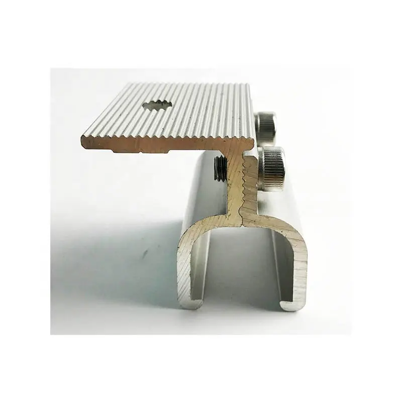 China Supplier Non Penetrating Solar Clamps for Metal Roof Klip Lok 406 700 Clamp Solar standing seam clamp solar panel mounting
