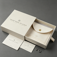 Boîte à bijoux rigide recyclable avec logo - pour bagues, colliers et emballages cadeaux