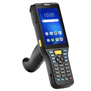 SEUIC AUTOID Q7-(Grip) Pda 15m de Distance Scanner d'inventaire de véhicule Code à barres Laser téléphone portable Android PDA