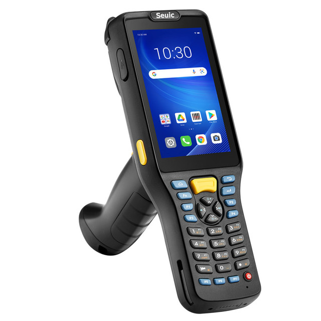 SEUIC AUTOID Q7-(Grip) Pda 15m Distance Vehicle Inventory Scanner Bar Code Laser Handheld Android PDA Scanner