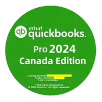 Logiciel de comptabilité financière QuickBooks Pro 2024 édition Canada pour Windows 10/11, licence à vie, livraison gratuite, en stock