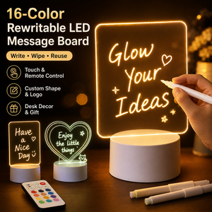 Custom Logo Acrylic LED Night Light Corporate <b>Gift</b> Event Souvenir Desk Lamp For Brand Promotion - Product Image 1
