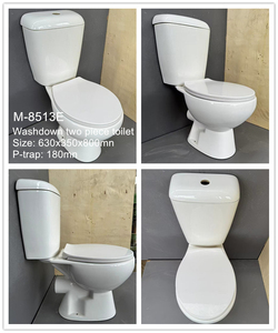 WC à deux pièces <span class=keywords><strong>de</strong></span> haute qualité avec siphon en P, en céramique vitreuse, prix d'exportation en gros, équipement <span class=keywords><strong>de</strong></span> salle <span class=keywords><strong>de</strong></span> bain professionnel - Product Image 4