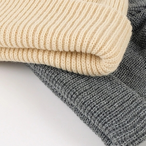 DDA576 Bonnet D'Hiver en Laine Tricotée Style Hip Hop Swag avec Bord Roulé, Bonnet de Pêcheur, Bonnet Docker - Product Image 5