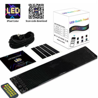Panneau de pixels matriciels à LED Affichage programmable RVB Flexible 12V Fenêtre arrière de voiture Écran publicitaire Décoration Lumière Rénovation