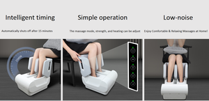 Hava sıkıştırma ve titreşimli teknoloji ile 2024 son tasarım katlanabilir elektrik ayak bacak masaj kan dolaşımı refleksoloji - Product Image 6