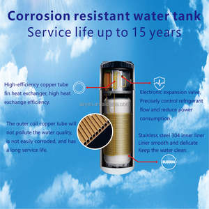 Thermostat Monobloc Tout-en-Un Source d'Air Pompe à Chaleur à <span class=keywords><strong>Eau</strong></span> Chaude Constante <span class=keywords><strong>Chauffe</strong></span>-<span class=keywords><strong>Eau</strong></span> <span class=keywords><strong>Thermodynamique</strong></span> Jacuzzi Avec Réservoir d'<span class=keywords><strong>Eau</strong></span> SUS304 - Product Image 4