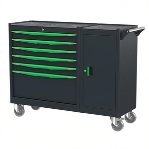 Gabinete de Herramientas Fasano con 6 Cajones, Unidad de Almacenamiento Rodante con Asa Verde - Product Image 2