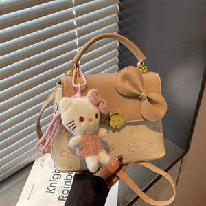 Niedliche Damen-Umhängetasche aus PU-Leder mit Schleife, Schultertasche, <span class=keywords><strong>Kawaii</strong></span> Mini-Tragetasche - Product Image 1