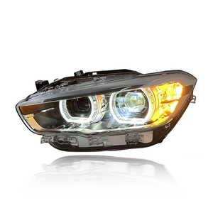Fari LED Bicolore Giallo e Bianco SJC per <span class=keywords><strong>BMW</strong></span> Serie <span class=keywords><strong>1</strong></span> <span class=keywords><strong>F20</strong></span> 118i 2015-2018, Fari Modificati Plug and Play, Luci Anteriori per Auto - Product Image 2