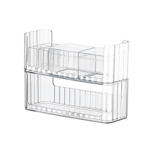 Desktop Cosmetic Storage <b>Box</b> Transparent Stackable Organizer For <b>Makeup</b> And Skincare Items - Product Image 5