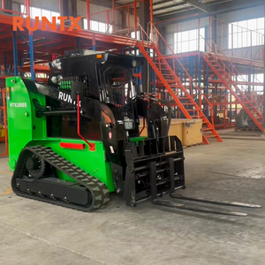 RUNTX 1ton 1000kg 55kw 75hp diesel Crawler Skid Steer <strong>Loader</strong> with 0.5m&sup3; Bucket Capacity - Product Image 6